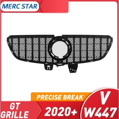 Frente del coche GT AMG ABS centro de la parrilla para V V260L 2020-2021 barra Vertical parachoques W447 rejilla medios de comun
