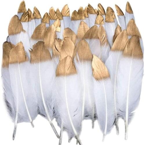 20/40pcs/lotWhite goose/duck feather for craft DIY feathers for needlework jewelry making Wedding hat decorations plumas 10-22cm