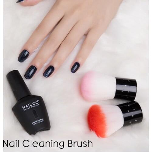 NAILCO Nail Brush Cleaning Remove Dust Powder Nail Clean Brush Tool File Manicure Pedicure Soft Brush Nail Care DIY Salon Tool
