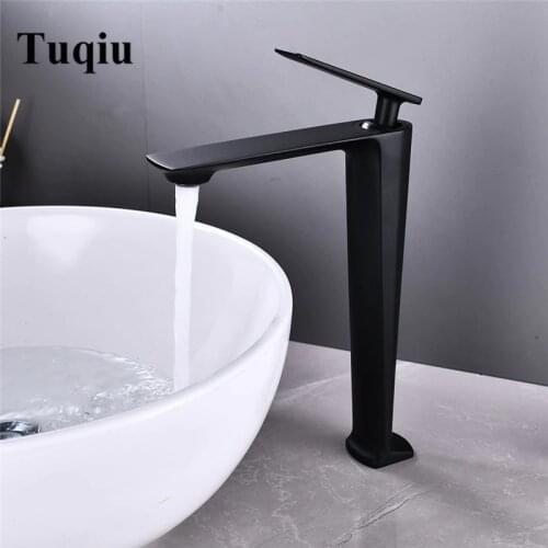 Bathroom Faucet Black Basin Faucet Cold And Hot Water Mixer Sink Faucet Tap Single Handle Deck Mounted Tall/Short Tap
