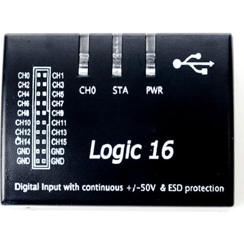 USB Logic Analyzer Multi System Compatible Official Version Sampling Rate 100 MHz 16 Channel For ARM FPGA