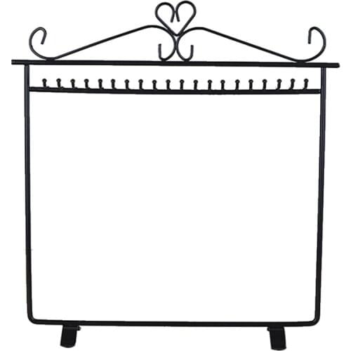 Vintage Heart Jewelry Hanger Necklace Earring Metal Rack Display Stand Holder Necklace Display Rack Pendant Stand