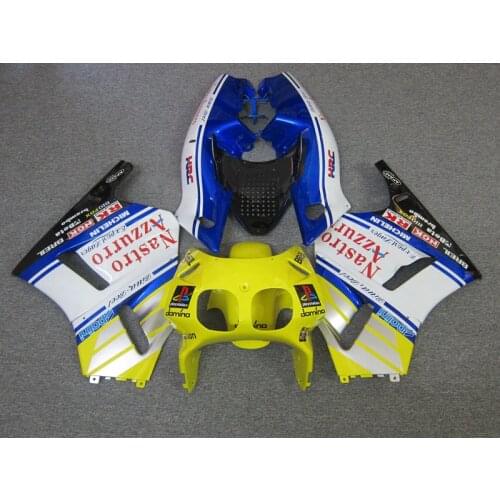 High quality Fairing body kit For Honda RVF400 NC35 (blue yellow) fairings set rvf 400 nc35 ET32