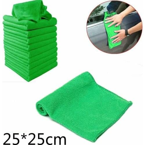 5/10PCS Microfiber Car Cleaning Towel Automobile Motorcycle Washing Glass Household Cleaning Small Towel