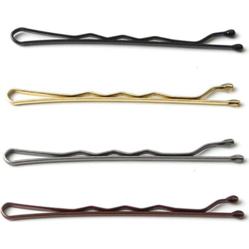 25Pcs Waved Hair Clips U Shaped 5cm Metal Bobby Barrettes Bridal Style Tools