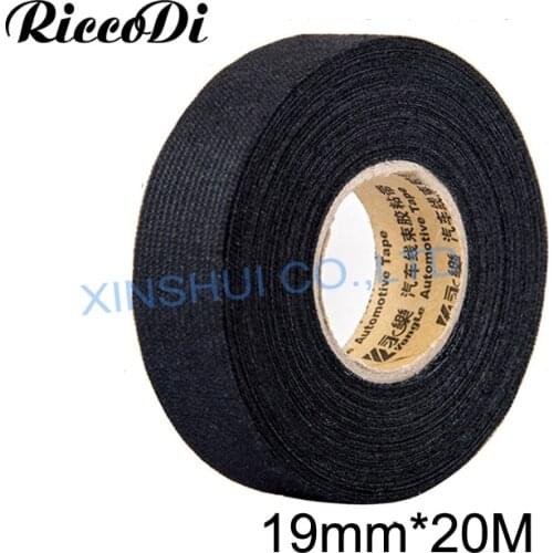 19mmx20m Universal Flannel fabric Cloth Tape automotive wiring harness flannelet glue high temperature tape