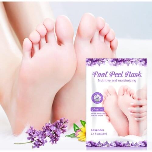2pcs Remove Calluses Foot Mask Lavender Moisturizing Foot Membrane Feet Care Remove Dead Skin Foot Peeling Mask