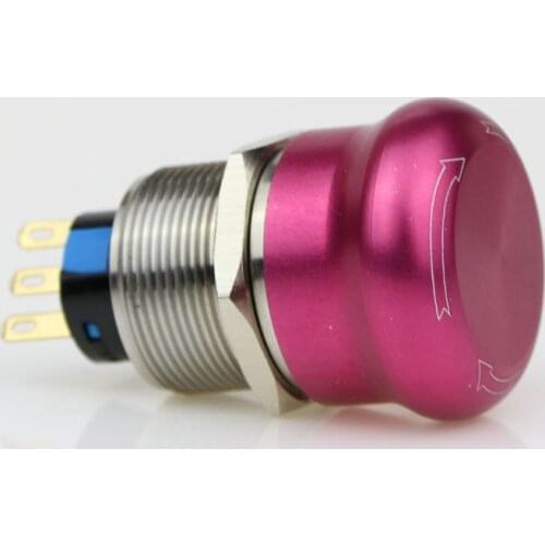 22 mm abrupt stop button switch 1 no1nc waterproof button to stop rotating high quality stainless steel