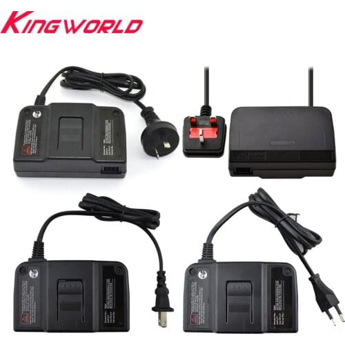 50pcs Hight quality US/EU/AU/UK Plug AC Adapter Power Supply Charger for Nintendo For N64 Power Cord