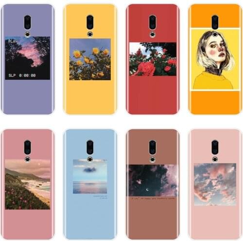 Case For Meizu 15 Lite 16 Plus 16th 16x Yellow Flower Girl Soft Silicone Back Cover For Meizu Pro 6 7 Plus U10 U20 Phone Case