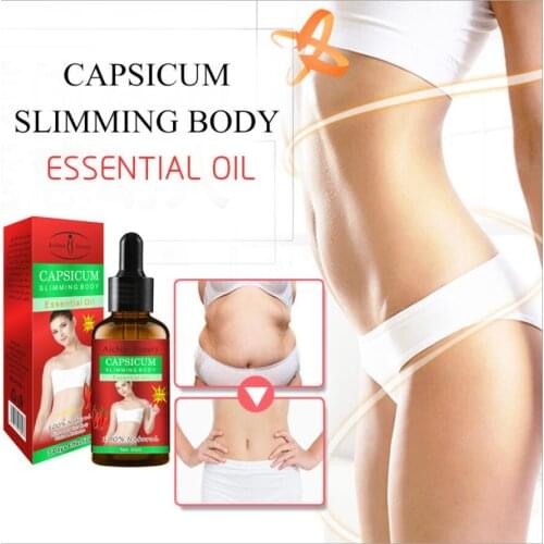 Hot Essential Oil Slimming Body Thin Leg Waist Fat Burner Burning Anti Cellulite Weight Loss Chili Slimming Oil 30ml