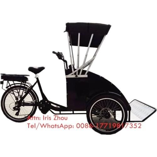 Environmental Vehicle Electric pedal pedicab rickshaw for sale