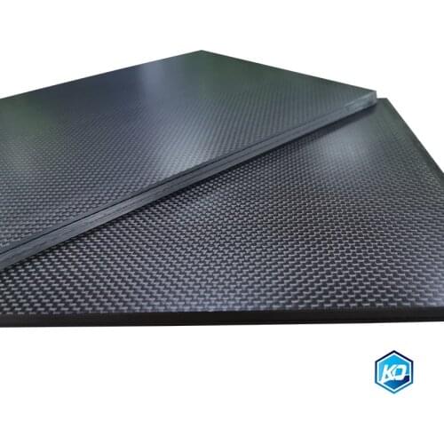 0.5-5MM 125X75 mm 3K plain Matte glossy Carbon Plate Panel Sheets High Composite Hardness Material Anti-UV Carbon Fiber Board
