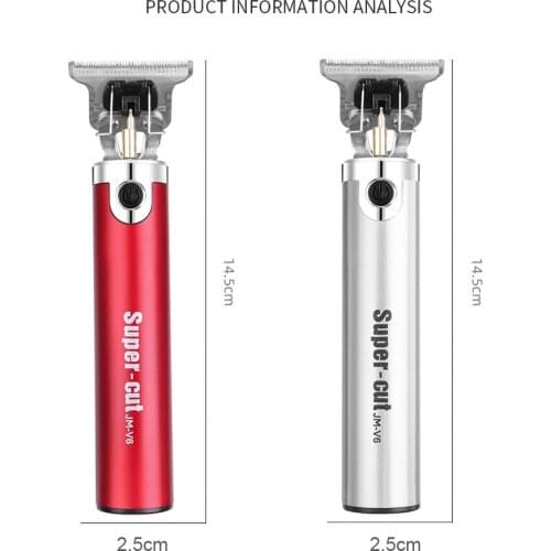 Rechargeable Electric Hair Clipper Hair Trimmer Titanium Shaver Beard Barber Hair Cutting Machine For Men Hair Remover Dropship