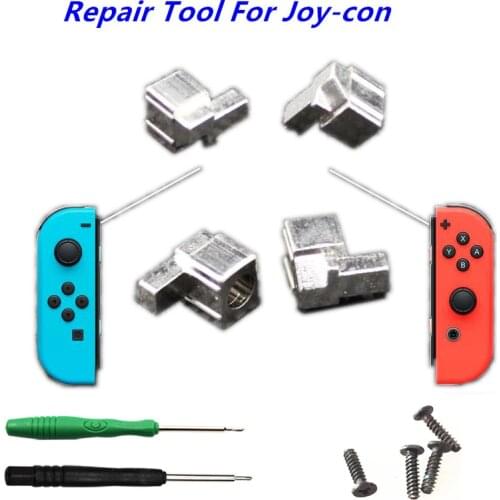 Nintend Switch NS Joy Con Metal Lock Buckles Repair Tool Kit For Nintendos Switch Joy-Con Controller w/ Screwdrivers Y Screws