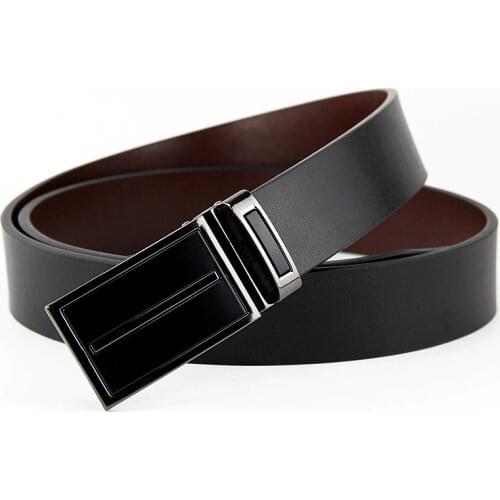 Fashion Man Belt Cowhide Leather Belts for Men Brand Strap Male Smooth Buckle Casual Mens Leather Belts For Jeans For Man