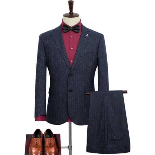 New Arrival Fashion High Quality Men Super Large Casual Wedding Dress Formal Mens Suits+Trousers Set Plus Size XL2XL-7XL 8XL 9XL