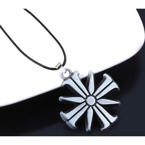New PS4 Game Far Cry 5 Pendants Necklaces Ares 4 Edens Gate Choker FARCRY 5 Cult Sunflower Logo Keyring For Men Game Fans Gift