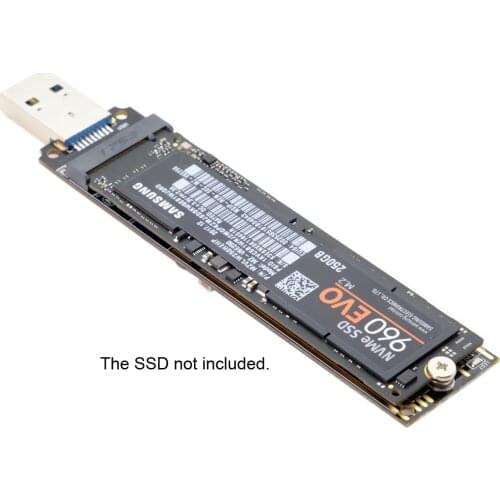 Nvme M-key M.2 NGFF SSD External PCBA to USB 3.0 Conveter Adapter Card Flash Disk Type