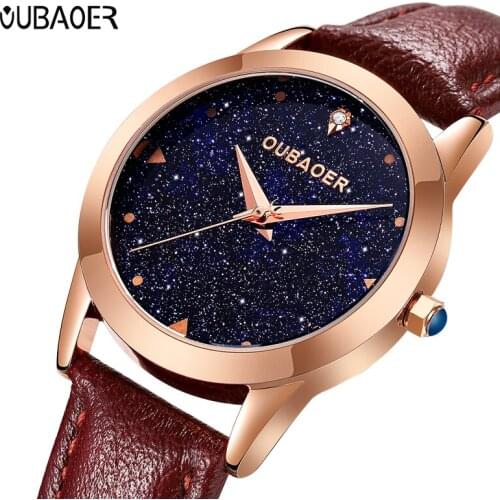 OUBAOER New Ladies Fashion Watch Women Elegant Wristwatch Quartz women watches dress Clock Relogio Feminino Montre Femme