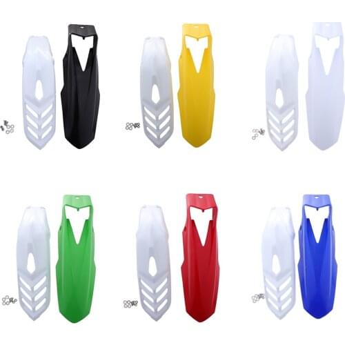 2pcs Motorcycle Bicycle Fenders Set Cycling Front Mud Guards Tire Tyre Mudguard Fixed Folding Kit Quick Assemble and Release