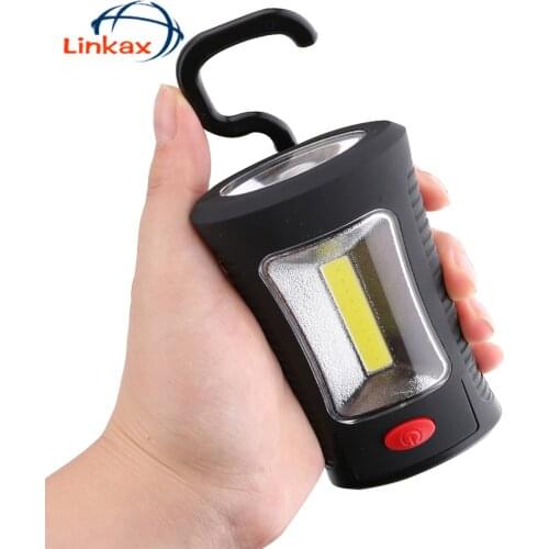 Portable Magnetic Multifunctional COB LED Flashlight Folding hook Handy Lamp Work Camp Light Tent Hang Lamp Light