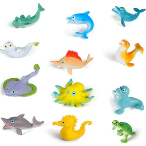 28EC Interest Childrens Realistic Ocean Animals Toy Kids Party Halloween Gift