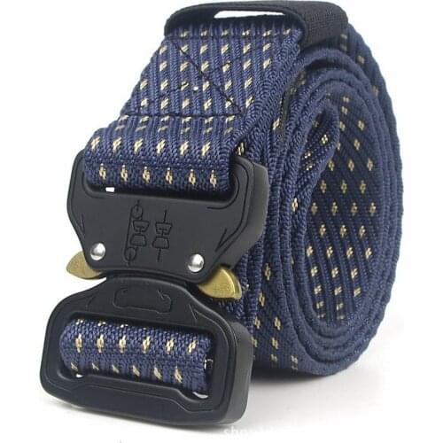 Mens Tactical Belt Quick Release Military Nylon Tought Outdoor Multifunctional Training Waist Strap Leisure Buckle Unisex Cinto