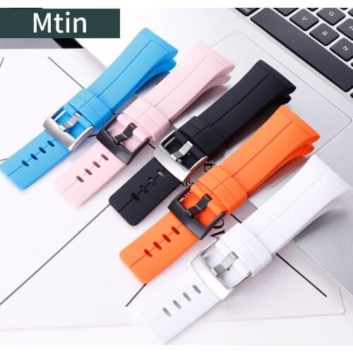 24mm Rubber strap mens pin buckle watch accessories for Suunto Spartan Ultra HR outdoor sports wristband ladies Watchbands