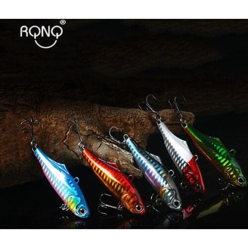 RQNQ 1PCS 7.3CM 21G 5 COLORS VIB Winter Sea Hard Fishing Lures Bait Fish Hard Bait Bass Vibration Crankbait Fish Bass Bait