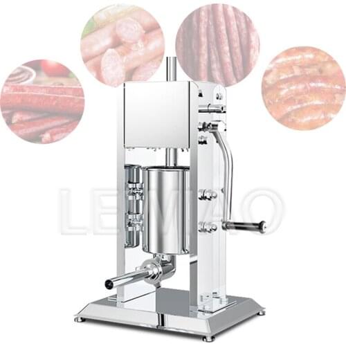 Manual Sausage Fill Meat Stuffer Stainless Steel Sausage Filling Machine Homemade Sausage Syringe Sausage Meat Filler Maker