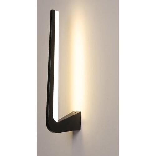 Modern Minimalist Wall Lamps Living Room Bedroom Bedside 9W AC96V-260V LED Sconce black white Lamp Aisle Lighting decoration