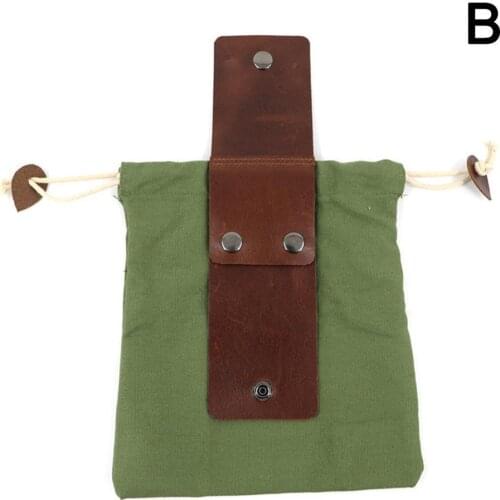 Outdoor Foraging Bag Waist Hanging Tool Bags Fruit Parcel Picking Supplies Bag Storage Storage Packet Camping Canvas Storag Z2F8