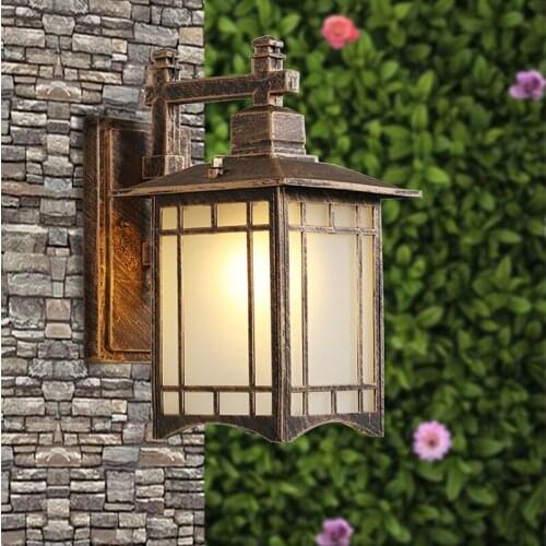 Retro Balcony Porch Lights wall waterproof Lighting E27 lamp Garden Gateway Sconce Courtyard Corridor Villa Light loft lamps