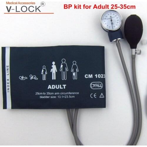 V-LOCK professional Adult BP monitor Aneroid Sphygmomanometer BP Cuff Kit
