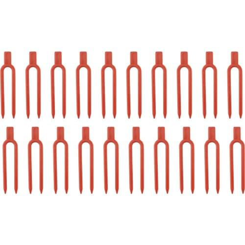 Plant Clip Strawberry Fork Agricultural Clamps 100pcs Tool 100PCS/Set Plastic Environmental Orange Durable Gardening Tools