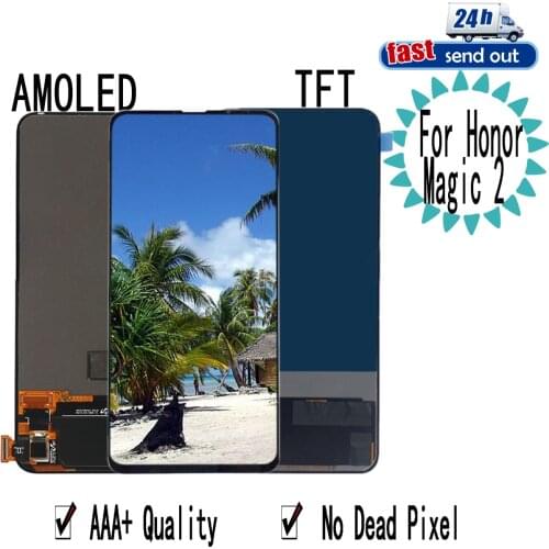 6.36" Magic2 AMOLED For Huawei Honor Magic 2 LCD Display Touch Screen Digitizer Assembly Replacement For Honor Magic 2