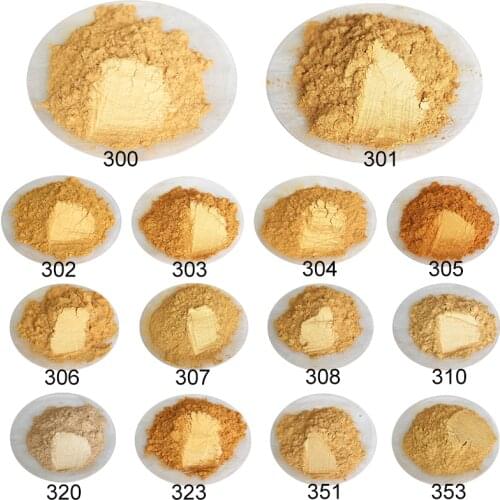 50g Gold Powder Natural Mineral Mica Powder Epoxy Resin Dye Pearl Pigment Gold Mica Mineral Handmade Soap Coloring Powder