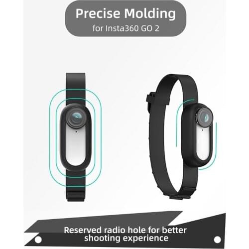 Bicycle Strap Silicone Case Protective Cover Camera Strap Wristband Palm Backpack Stripe for -Insta360 GO 2