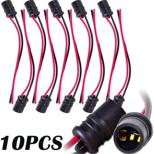 10pcs/lots T10 W5W Wedge Light Bulb Socket Connector Holder for Car Truck Boat
