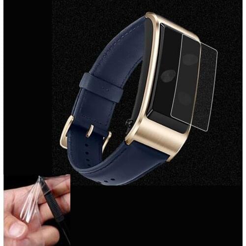 2pc Anti-shock Soft TPU Clear Protective Film Guard For Huawei TalkBand Talk Band B5 Smart Wristband Full Screen Protector Cover