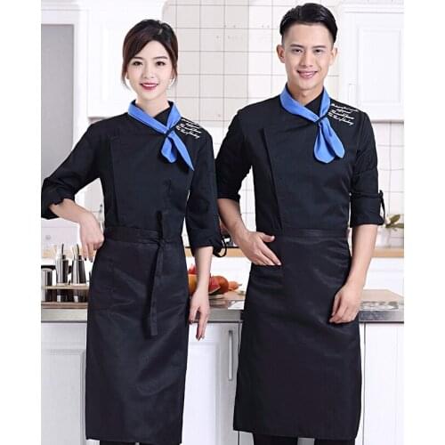 2019 New High Quality Chef Uniforms Clothing Short Sleeve Men Food Services Cooking Clothes 3-color Big Size Uniform Chef Jacket