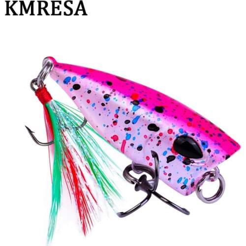 4.3cm/4g mini popper lure trout lures ultralight fishing lure topwater bait finesse Crankbait Wobbler Minnow Isca Poper Pesca
