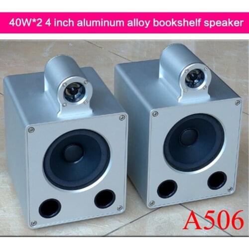 40W*2 4-inch Aluminum Alloy Enclosure Speaker A506 CNC Bookshelf Speaker HIFI Speaker Computer Speaker Audio Speaker
