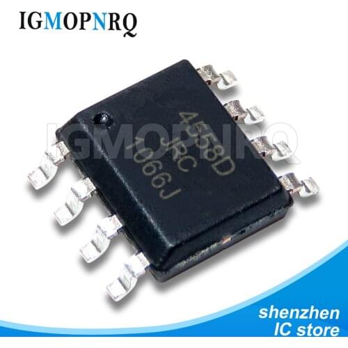 100PCS JRC4558D SOP8 NJM4558D SOP 4558 SMD 4558D JRC44558 Dual AMP