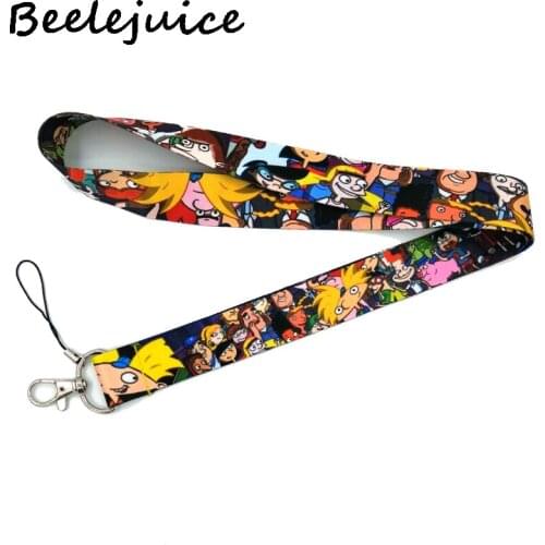 Cartoon anime Neck Strap Lanyard keychain Mobile Phone Strap ID Badge Holder Rope Key Chain Keyrings cosplay Accessory gifts