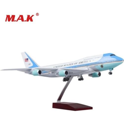 1:150 Airplane Toy Resin US Air Force One B747 Airplane Airliner Passager Plane in stock