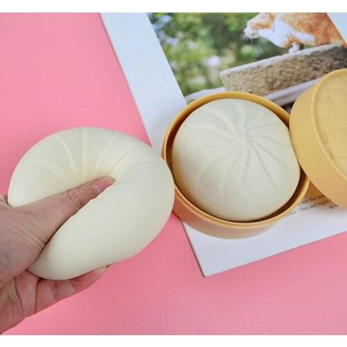 Fidget Sensory Toy Autism Steamer Of Steamed Stuffed Bun Special Needs Stress Reliever Stress Soft Squeeze Toy 1PCS