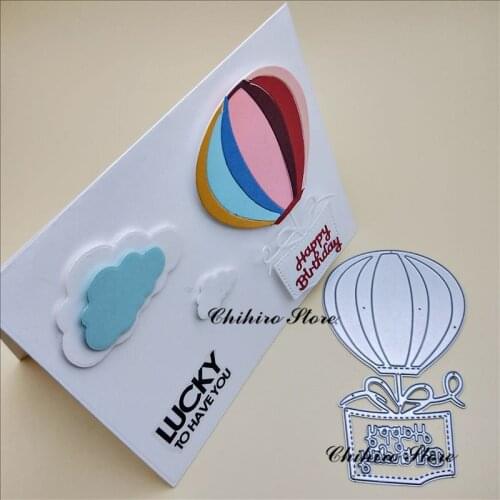 Hot air balloon Metal Cutting Dies cut die new flower decoration Scrapbooking Album Paper DIY Card Craft Embossing