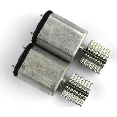 DC 3V 0.3A 2450RPM Output Speed Micro Vibrating Motor, 18.5*15*11.5mm Silver Miniature vibrating head motor